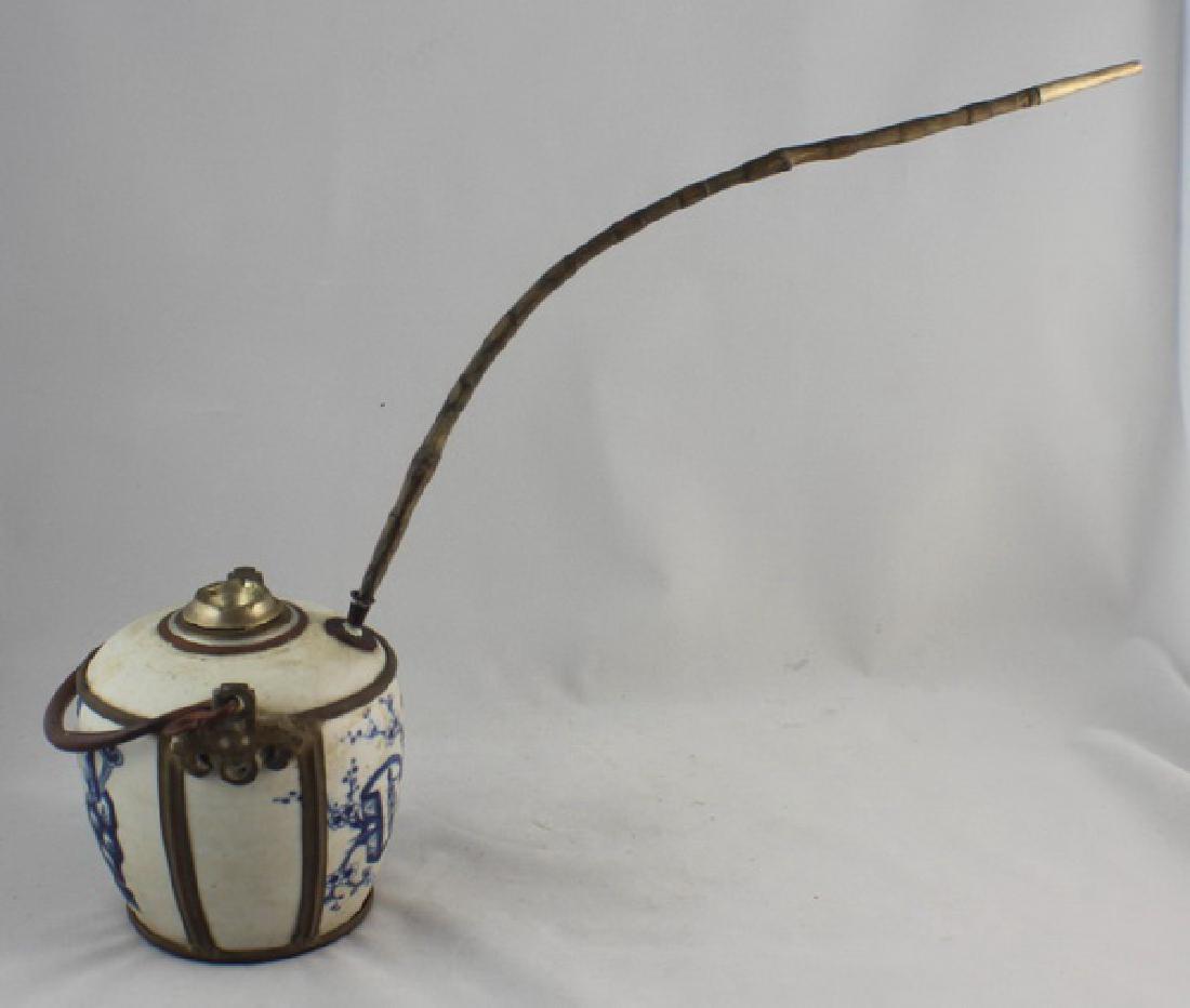 Chinese Hand Made Porcelain Pipe Marked (1 of 10)