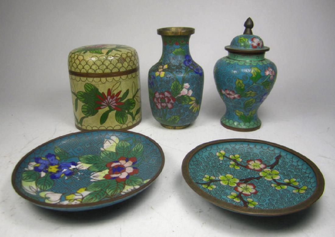 Five Old Cloisonne Items (1 of 6)