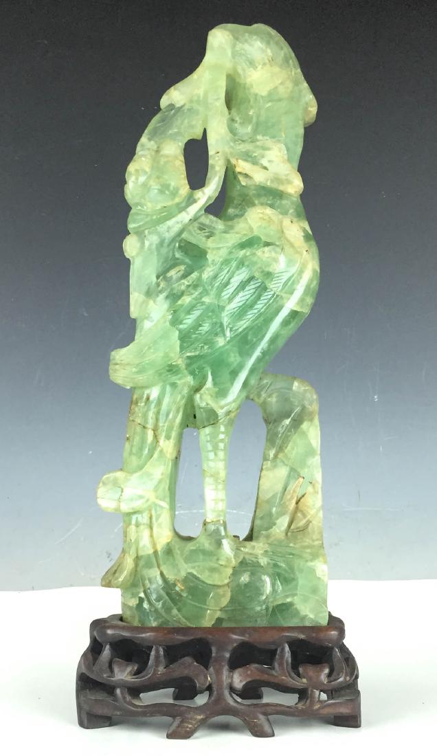 17" Large Jade carving bird (1 of 5)
