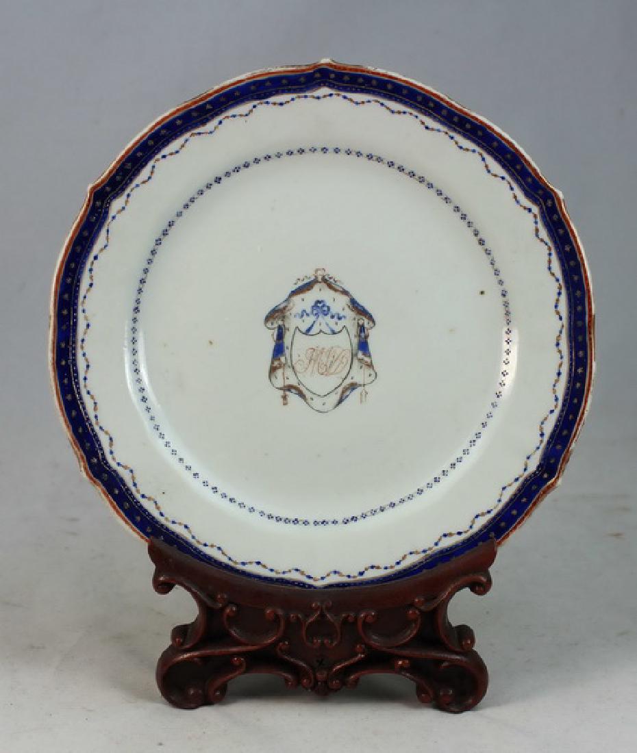 Chinese 18TH C Export Porcelain Plate (1 of 5)
