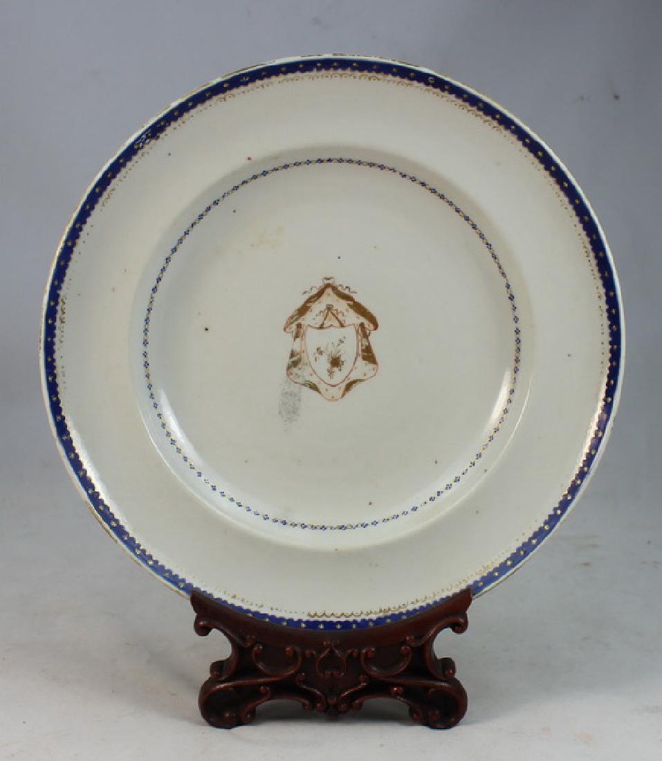 Chinese 18TH C Export Porcelain Plate (1 of 5)