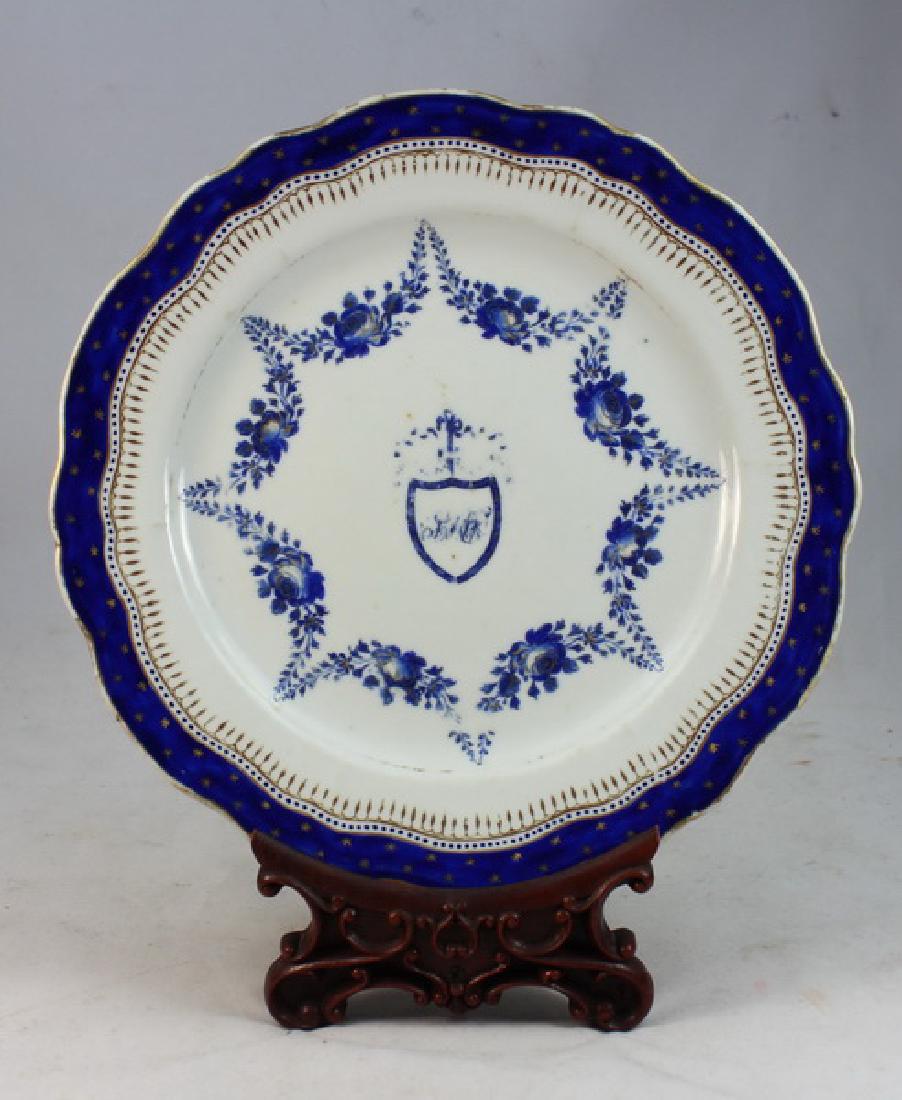 Chinese 18TH C Export Porcelain Plate (1 of 5)