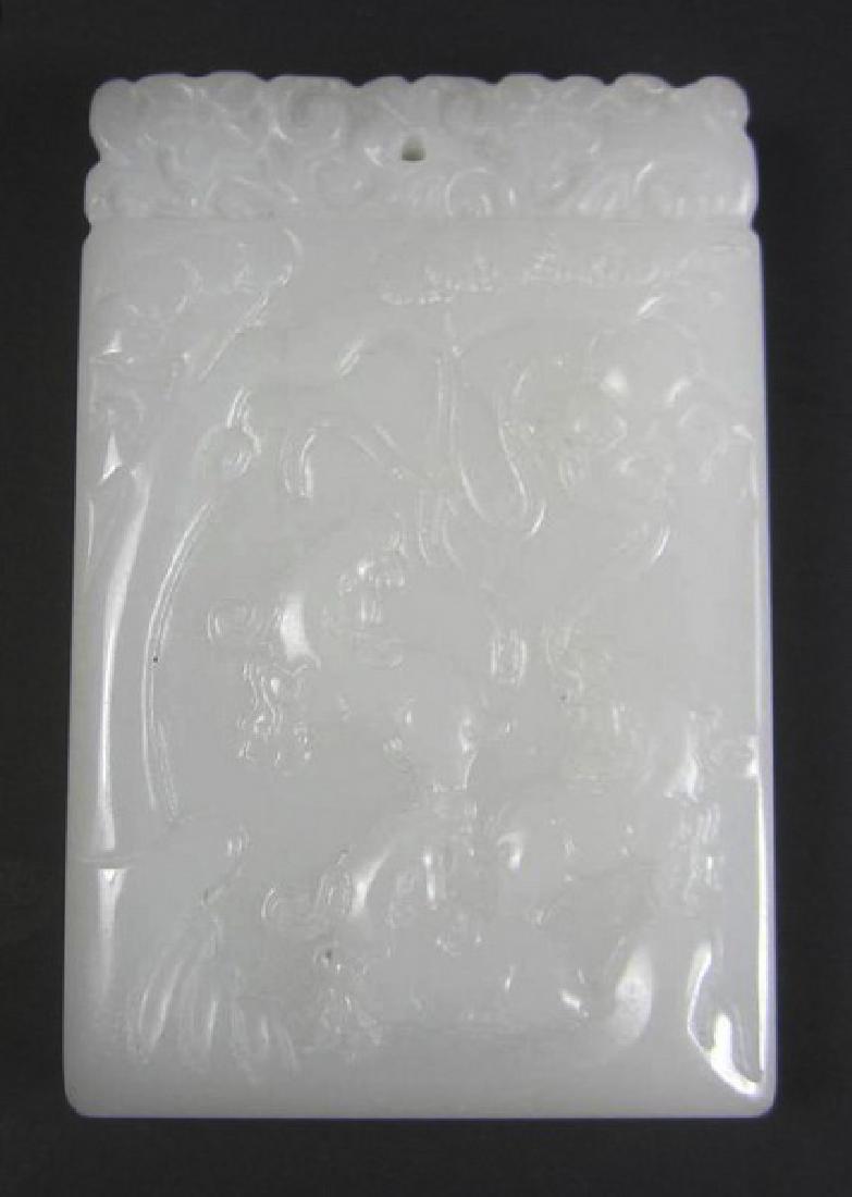 Nice White hard stone Pendant (1 of 6)