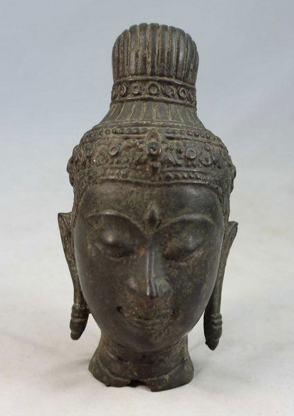 Bronze Buddha Statue Of Head (1 of 6)