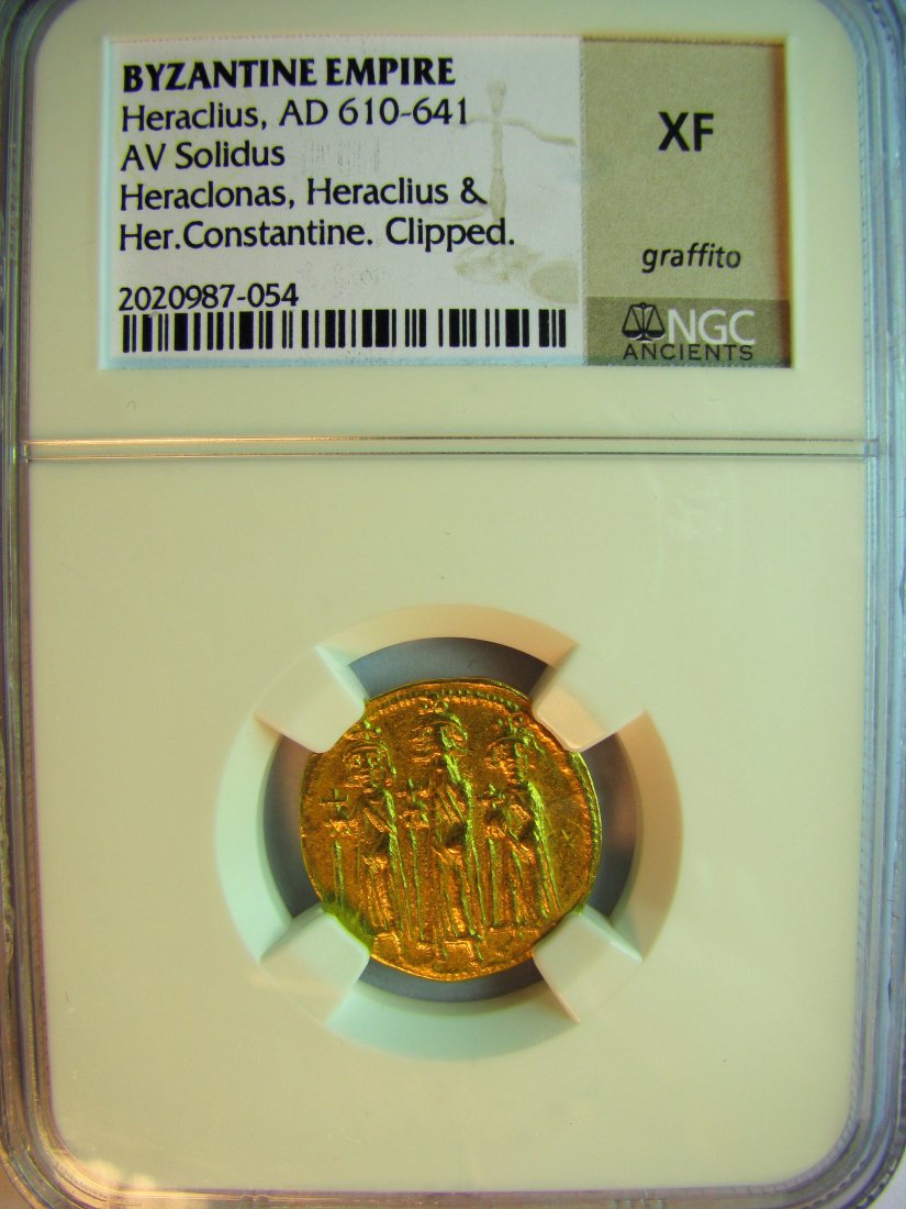 Byzantine Empire: Heraclius / 610 - 641 / Solidus / ND / Gold