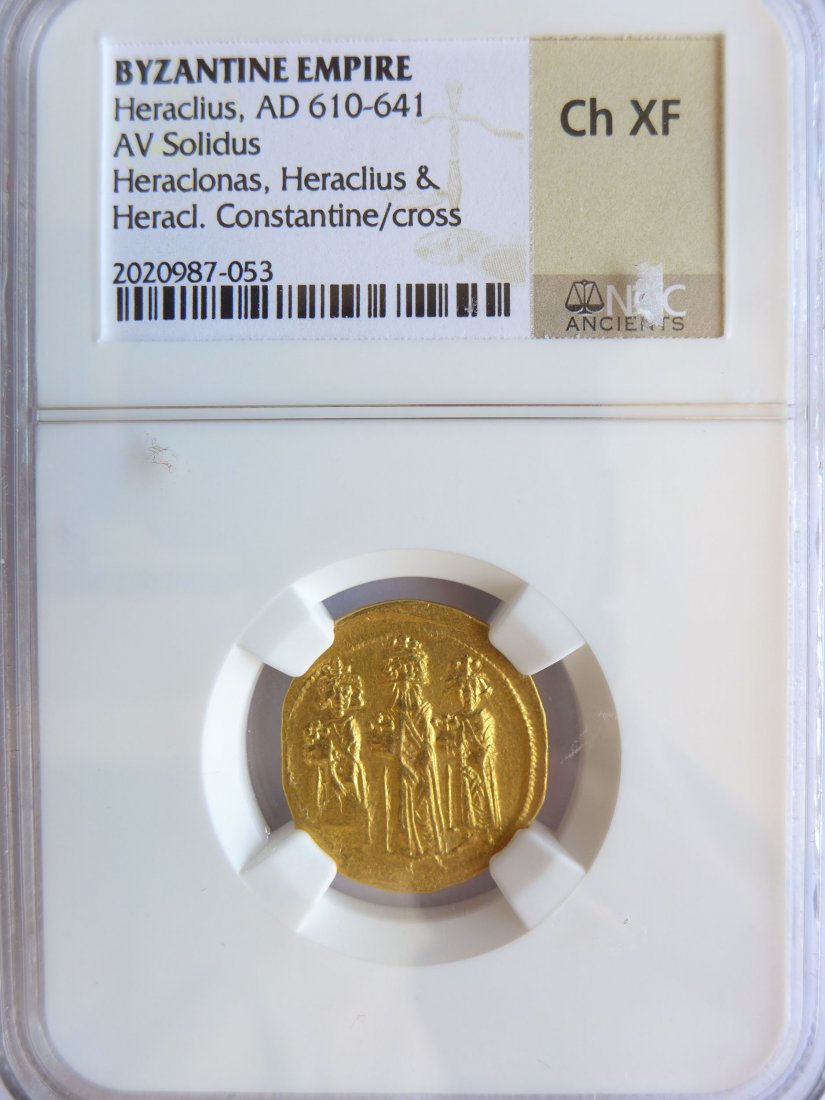 Byzantine Empire: Heraclius / 610 - 641 / Solidus / ND / Gold