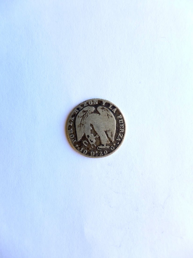 Chile: Republic / 1818 - / Real / 1844 So IJ / Silver / 2.8 g / KM 94.2