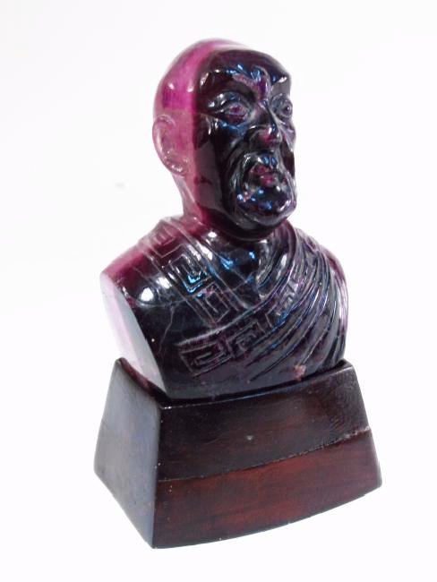 CARVED AMETHYST BUST (1 of 6)