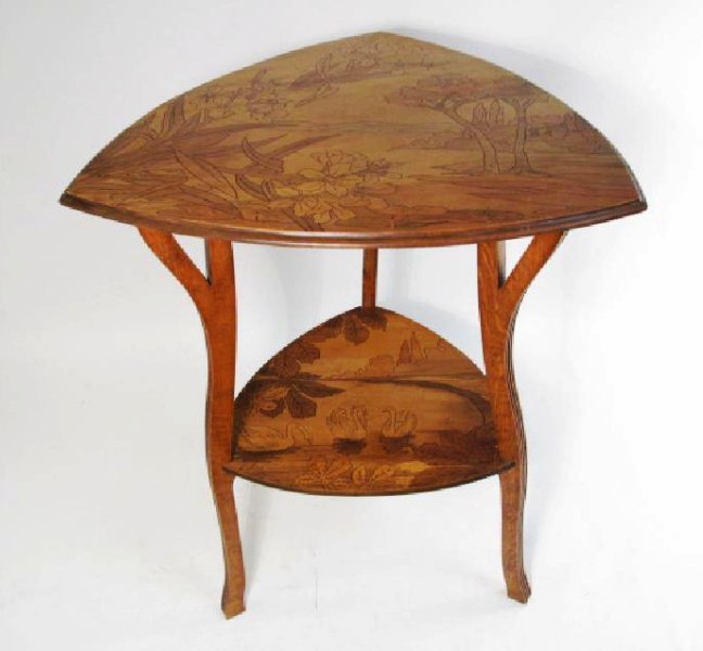 EARLY 20TH C ART NOUVEAU STYLE TABLE BY F. VIOLA (1 of 10)