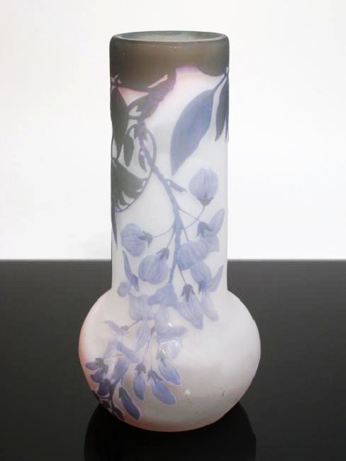 EMILE GALLE CAMEO GLASS VASE 9.75" TALL (1 of 8)