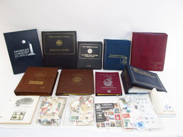 LARGE COLLECTION OF ASSORTED STAMPS, PANELS, ETC. (1 of 10)