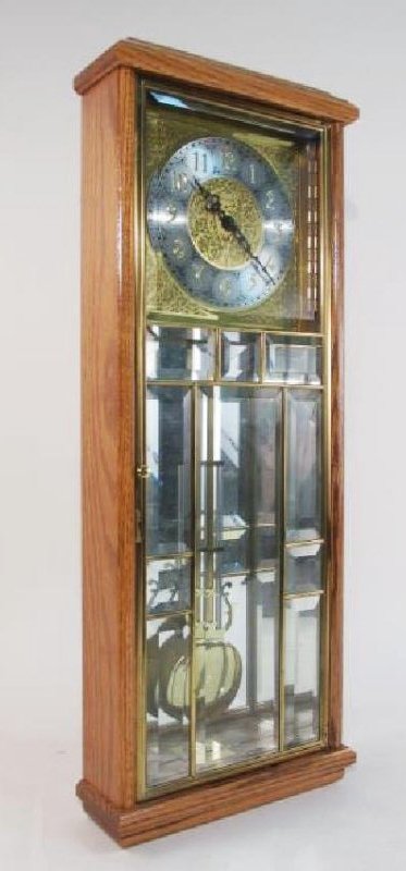 ANSONIA "GOLD MEDALLION" OAK WALL CLOCK (1 of 6)
