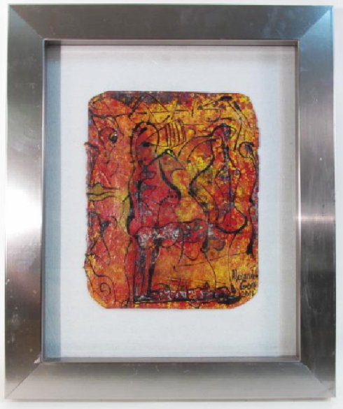 ALEXANDER GORE OIL ON PAPER PAINTING (1 of 6)