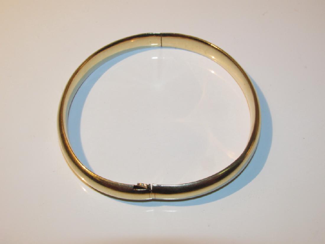 14K YELLOW GOLD LADIES BANGLE BRACELET (1 of 5)
