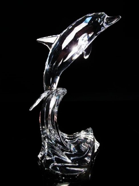 SWAROVSKI CRYSTAL MAXI DOLPHIN W/ BOX 7644 000 004 (1 of 8)