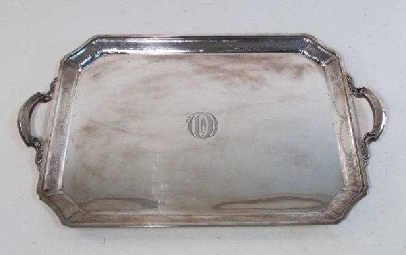 VINTAGE GORHAM STERLING SILVER TRAY (1 of 9)