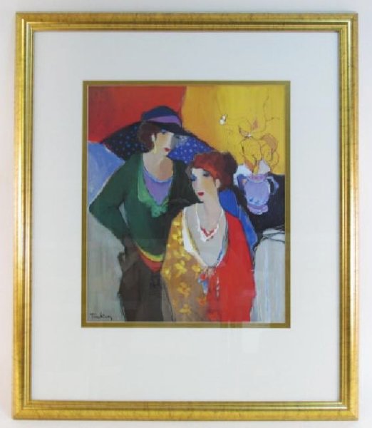 LARGE FRAMED ITZCHAK TARKAY PRINT (1 of 6)