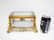 ANTIQUE FRENCH BRONZE MOUNTED ETCHED CRYSTAL BOX - 6