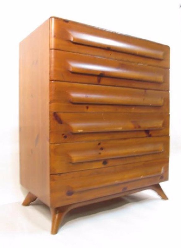 Franklin Shockey Mid Century Pine Tallboy Chest Jul 12 2017