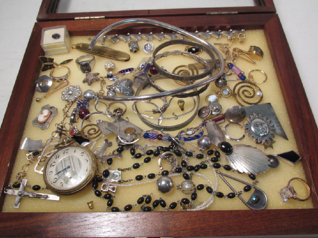 TRAY LOT ASSORTED COSTUME JEWELRY, ETC. (1 of 9)