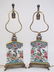 PAIR FRENCH CHINOISERIE PORCELAIN & BRONZE LAMPS