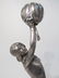 TWO WMF ART NOUVEAU SILVERED METAL CANDLEHOLDERS - 2