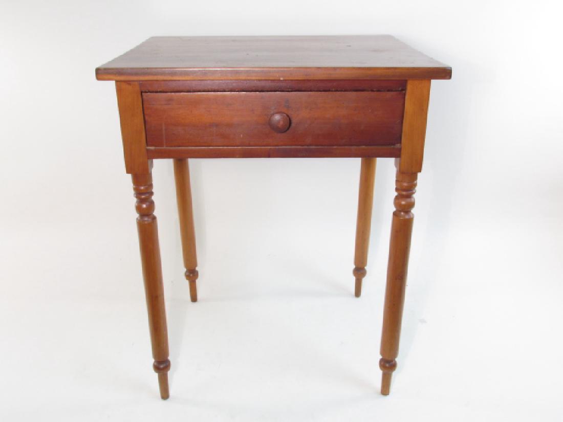 ANTIQUE CHERRYWOOD ONE DRAWER STAND (1 of 5)