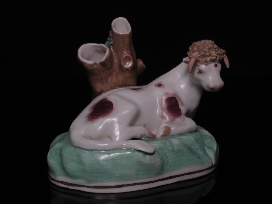 SAMUEL ALCOCK STAFFORDSHIRE PORCELAIN COW SPILL VA (1 of 5)