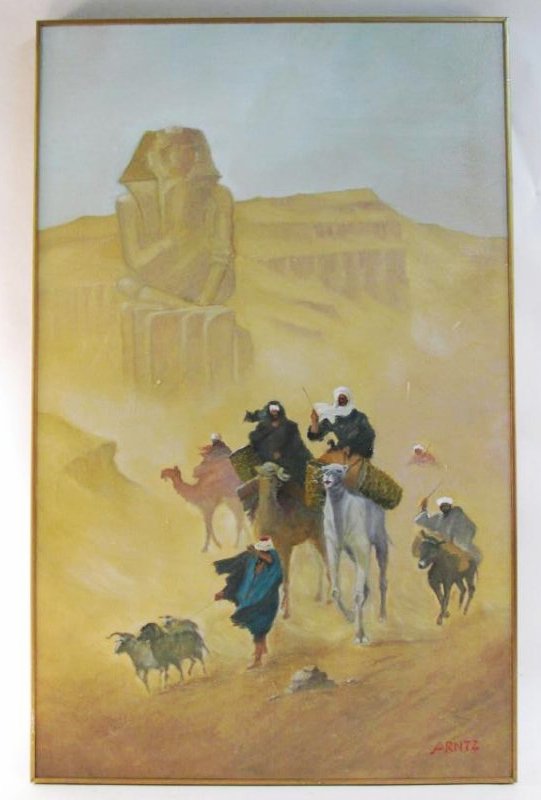 CONTEMPORARY ACRYLIC ON CANVAS PAINTING BY ARNTZ (1 of 8)