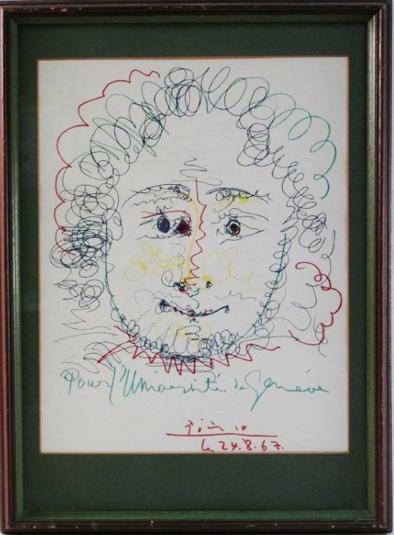 PICASSO EXHIBITION 1967 PORTRAIT LITHOGRAPH (1 of 4)