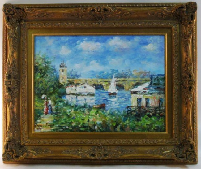 SMALL FRAMED OIL ON CANVAS PAINTING (1 of 8)