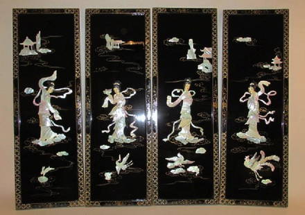 Chinese Wall Panels for Sale at Online Auction