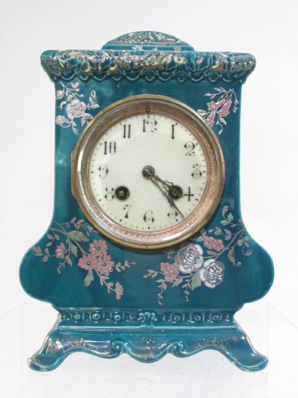 FRENCH CHINSOISERIE JAPY FRERES MANTEL CLOCK (1 of 7)