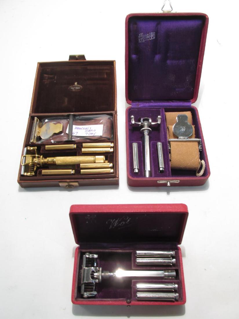 THREE VINTAGE HENCKELS SAFETY RAZORS: WOTAN, ETC. (1 of 8)
