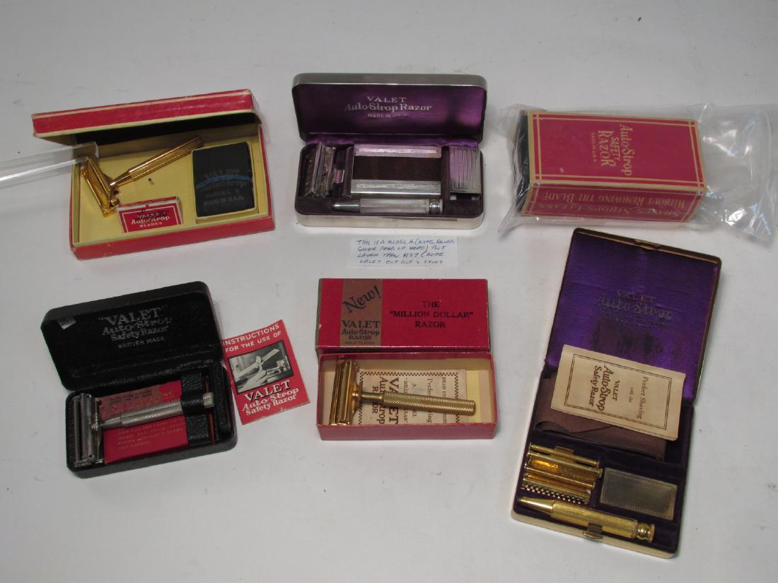 SIX COLLECTOR QUALITY VALET AUTOSTROP SAFETY RAZOR (1 of 7)