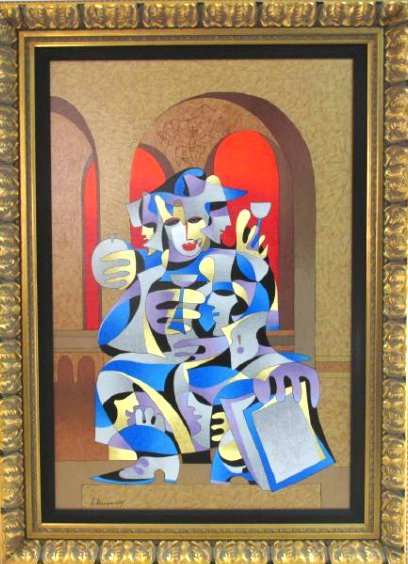 LARGE FRAMED ANATOLE KRASNYANSKY SIGNED SERIGRAPH (1 of 9)