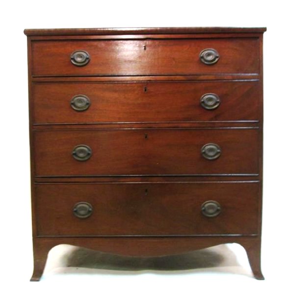 EDWARDIAN CHERRYWOOD CHEST OF DRAWERS (1 of 7)