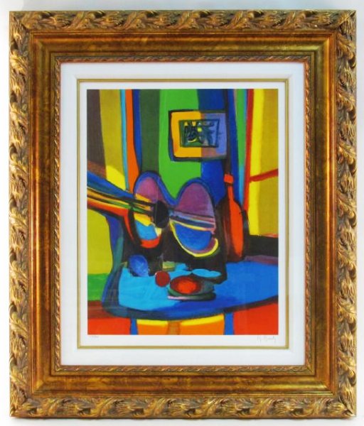 MARCEL MOULY HAND SIGNED & FRAMED LITHOGRAPH (1 of 5)