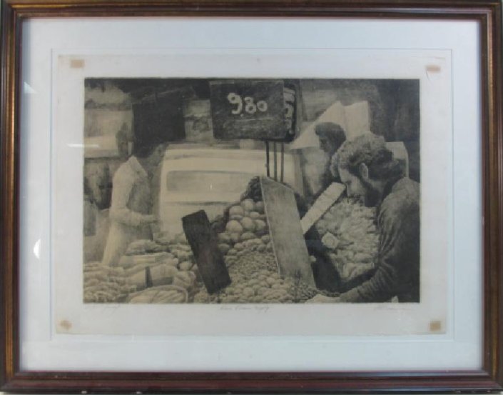 HAROLD ALTMAN FRAMED ARTIST PROOF LITHOGRAPH (1 of 8)