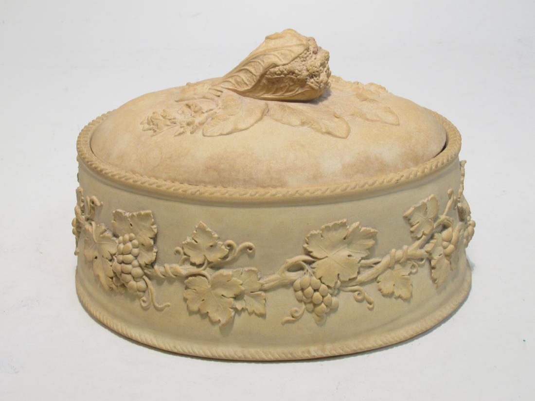 EARLY WEDGWOOD CANEWARE GAME PIE DISH (1 of 10)