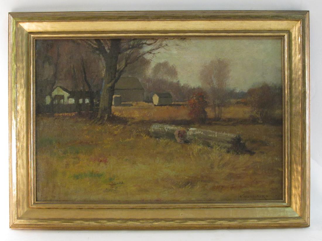 ALEXANDER THEOBALD VAN LAER OIL ON CANVAS PAINTING (1 of 7)