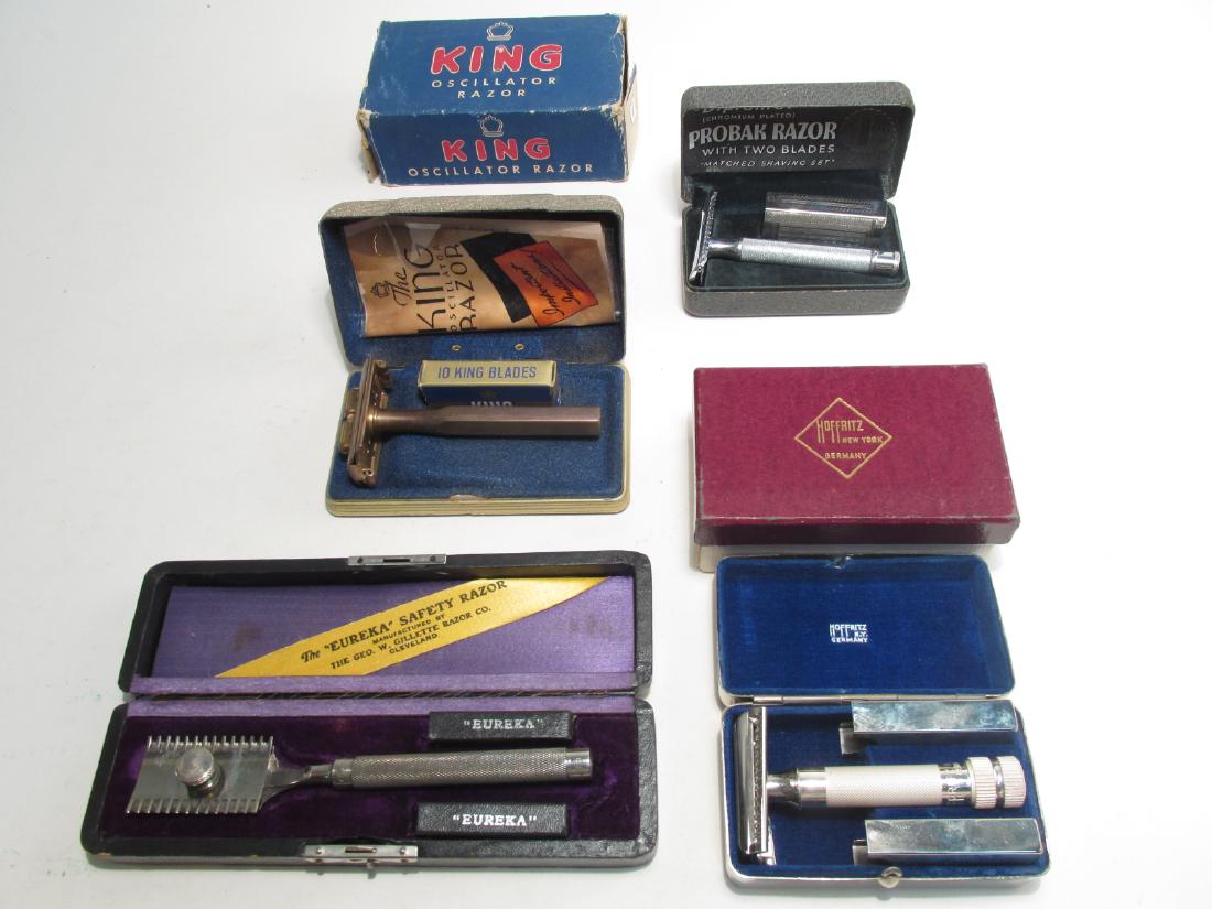 FOUR ASSORTED VINTAGE DE SAFETY RAZORS (1 of 9)