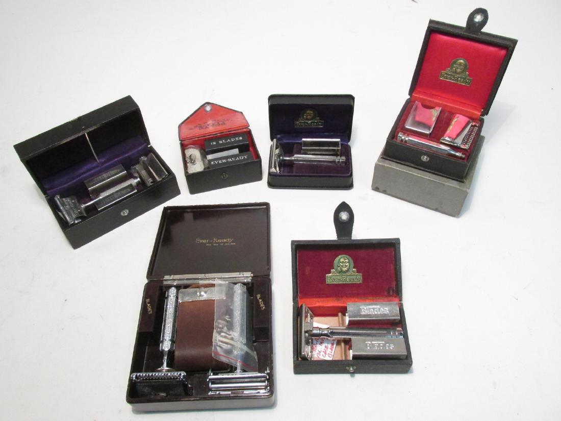 SIX VINTAGE EVER-READY SE SAFETY RAZORS (1 of 8)