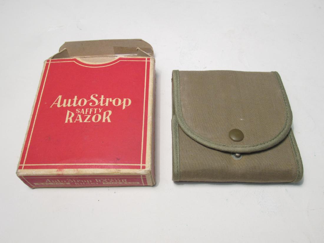NOS VALET AUTOSTROP KHAKI SAFETY RAZOR W/ SHIPPER (1 of 8)