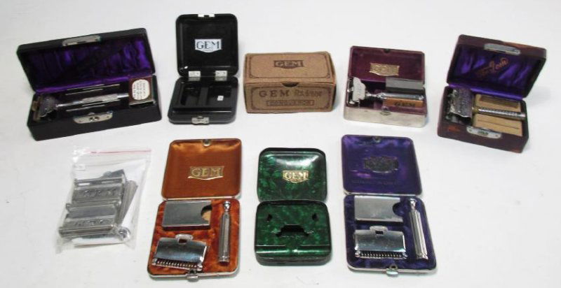 VINTAGE GEM SE SAFETY RAZORS, BOXES, ETC. (1 of 10)