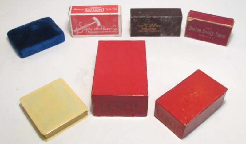 SEVEN VINTAGE SAFETY RAZORS: GILLETTE, LESLIE, ETC (1 of 9)