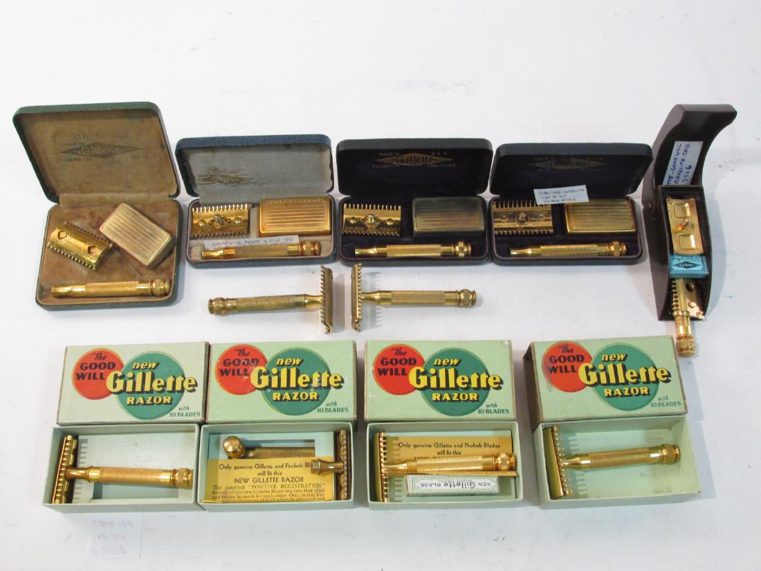 ELEVEN 1931 GILLETTE GOOD WILL DE SAFETY RAZORS (1 of 10)