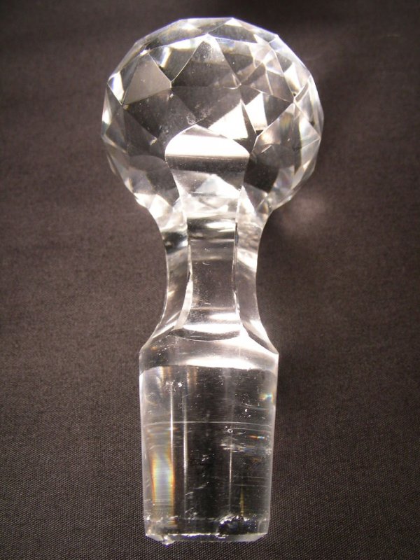 CUT GLASS CRYSTAL DECANTER - 5