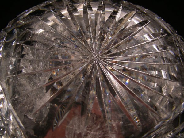 CUT GLASS CRYSTAL DECANTER - 7