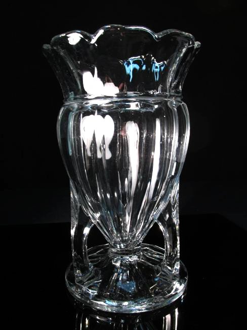 LARGE HEISEY 444 COLONIAL 11.5" CUT GLASS VASE (1 of 6)